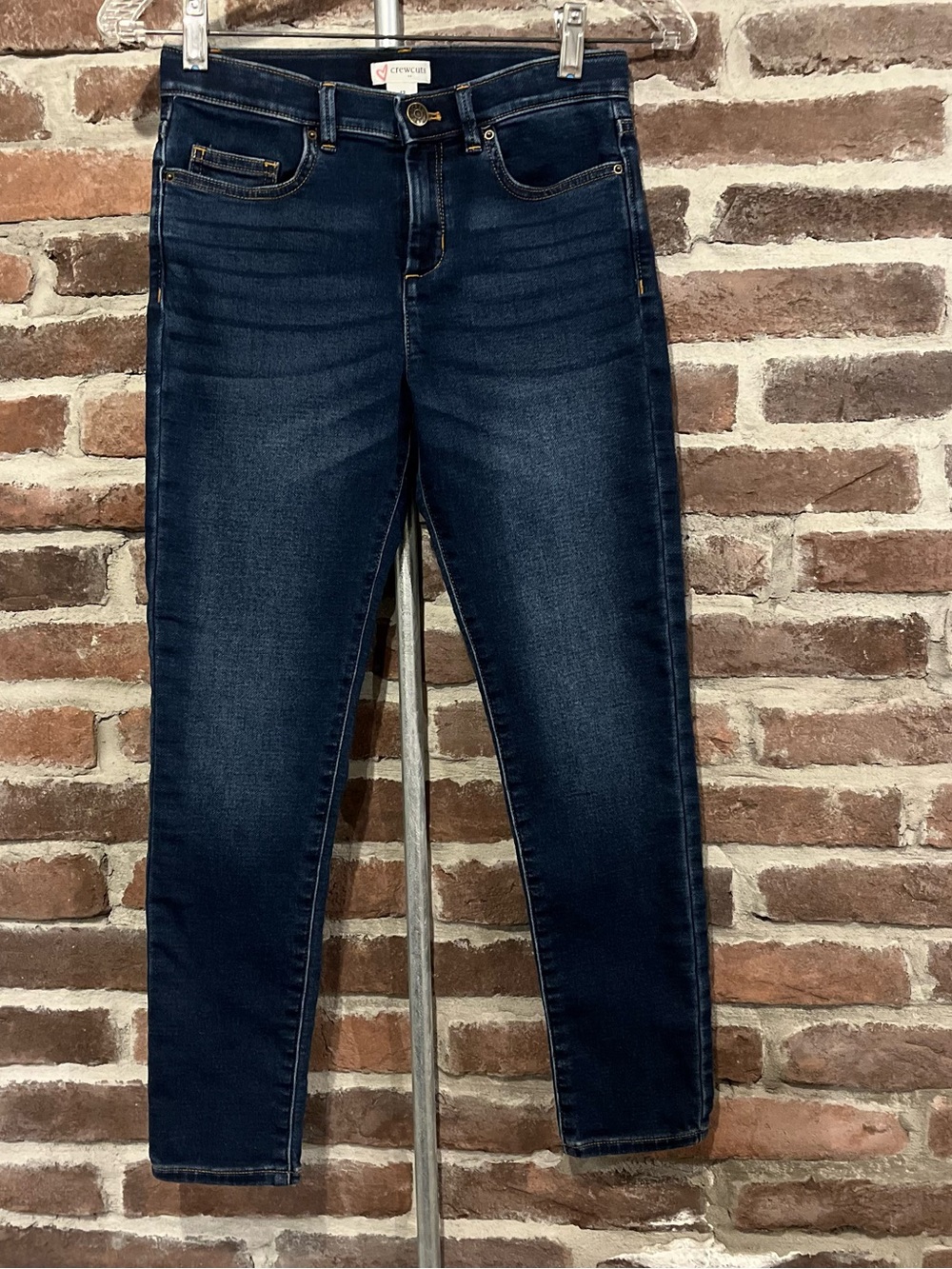 Crewcuts Indigo Skinny Jeans With Fading
